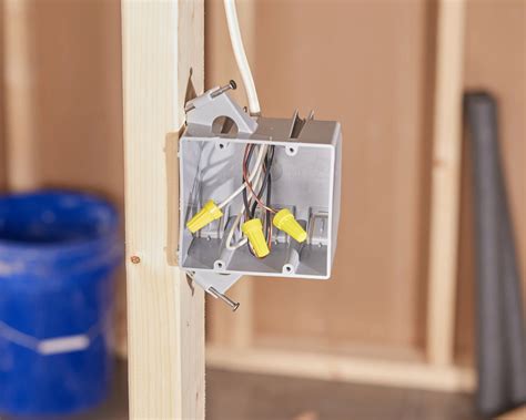 electrical box to close stud to center light|light box with stud right.